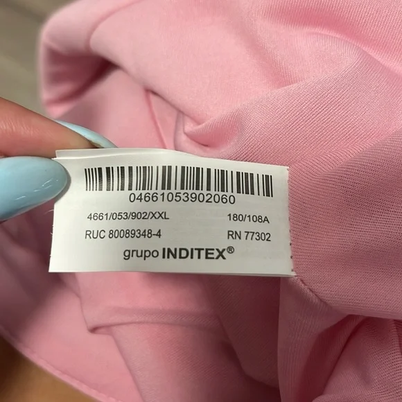 NWT Zara Strapless Pink Bow Top - Picture 9 of 12